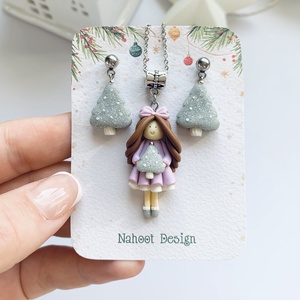  Set cercei si colier Winter Feeria - crăciun - cadouri de moș crăciun - cadouri de moș crăciun - Artynos.ro