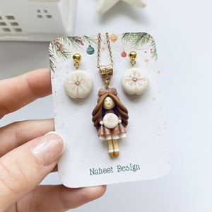  Set cercei si colier Snowflake magic - crăciun - cadouri de moș crăciun - cadouri de moș crăciun - Artynos.ro