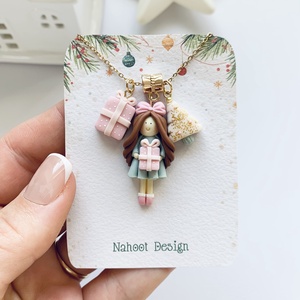 Colier Holly Jolly Christmas - crăciun - cadouri de moș crăciun - cadouri de moș crăciun - Artynos.ro