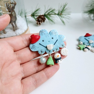 Brosa Norisor - crăciun - cadouri de moș crăciun - cadouri de moș crăciun - Artynos.ro