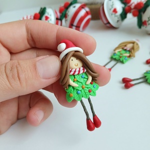 Brosa Craciunita - crăciun - cadouri de moș crăciun - cadouri de moș crăciun - Artynos.ro