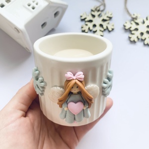 Suport lumanare Angelic Fairy - crăciun - cadouri de moș crăciun - cadouri de moș crăciun - Artynos.ro