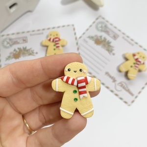 Brosa Gingerbread man - crăciun - cadouri de moș crăciun - cadouri de moș crăciun - Artynos.ro