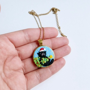 Colier Pisicuta - crăciun - cadouri de moș crăciun - cadouri de moș crăciun - Artynos.ro