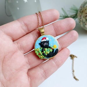 Colier Pisicuta - crăciun - cadouri de moș crăciun - cadouri de moș crăciun - Artynos.ro