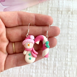 Cercei Om de zapada cu acadea ciubuc - crăciun - cadouri de moș crăciun - cadouri de moș crăciun - Artynos.ro