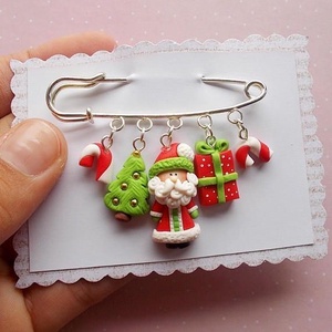 Brosa Holly Jolly Christmas, Craciun, Cadouri de Mos Craciun, Cadouri de Mos Craciun, , ARTYNOS