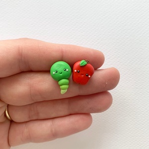 Cercei mar si vierme - bijuterii - cercei - cercei cu figurine - Artynos.ro