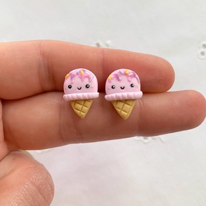 Cercei inghetate, Bijuterii, Cercei, Cercei cu figurine, Plastilina, ARTYNOS