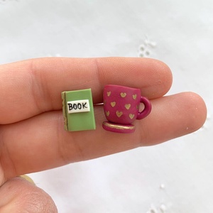 Cercei Book  - bijuterii - cercei - cercei cu figurine - Artynos.ro