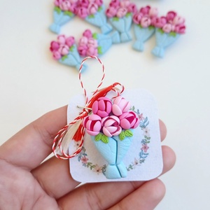 Broșă Mărțișor  - bijuterii - mărțișor - Artynos.ro