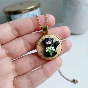 Colier Pisicuta, Bijuterii, Coliere, Coliere cu pandative, , ARTYNOS