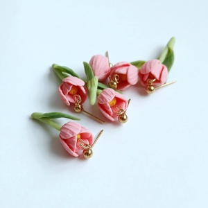 Cercei Lalele - bijuterii - cercei - cercei cu figurine - Artynos.ro