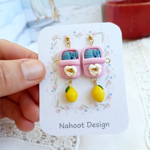 Cercei Sardine - bijuterii - cercei - cercei cu figurine - Artynos.ro