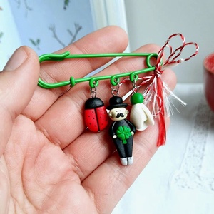 Broșă pe ac Cosar - bijuterii - mărțișor - Artynos.ro