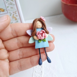 Broșă Zână - bijuterii - mărțișor - Artynos.ro