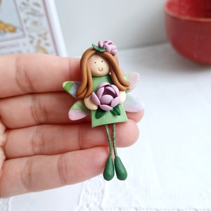 Broșă Zână - bijuterii - mărțișor - Artynos.ro