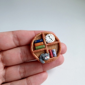 Broșă Pisica - bijuterii - mărțișor - Artynos.ro