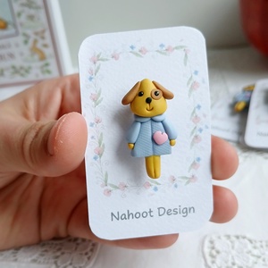 Brosa Catelus, Bijuterii, Martisor, , Martisor modelat manual din lut polimeric, sub forma de catelus

Vine insotit de cartonas si snur t..., ARTYNOS