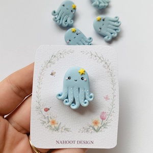 Broșă Caracatita - bijuterii - mărțișor - Artynos.ro