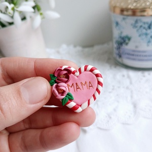 Brosa Martisor , Bijuterii, Martisor, , Martisor modelat manual din lut polimeric, sub forma de inima.

Vine insotit de cartonas si snur tr..., ARTYNOS