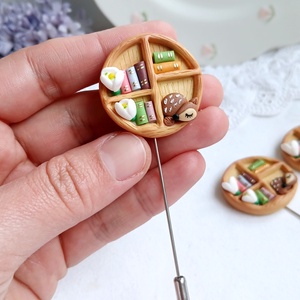 Broșă Bujor - bijuterii - broșe - Artynos.ro