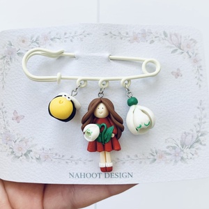 Brosa pe ac Primavara, Bijuterii, Martisor, , ARTYNOS