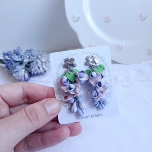 Cercei Wisteria - bijuterii - cercei - cercei cu figurine - Artynos.ro