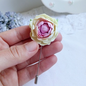 Broșă Bujor - bijuterii - broșe - Artynos.ro