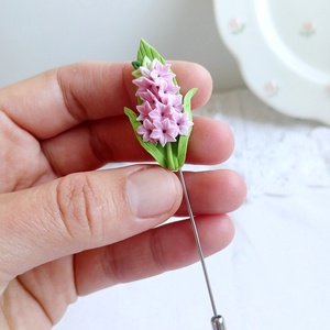 Broșă Zambilă - bijuterii - broșe - Artynos.ro