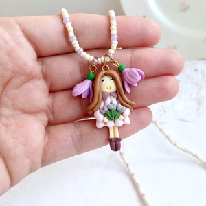 Colier Floral - bijuterii - coliere - coliere cu pandative - Artynos.ro