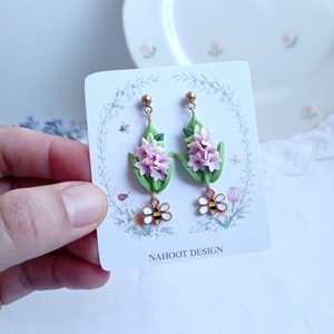 Cercei Zambile - bijuterii - cercei - cercei cu figurine - Artynos.ro