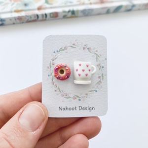 Cercei Coffee and Donut, Bijuterii, Cercei, Clipsuri, , ARTYNOS