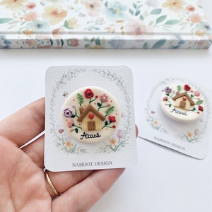 Broșă Acasa - bijuterii - broșe - Artynos.ro