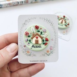 Broșă Acasa - bijuterii - broșe - Artynos.ro