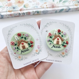 Broșă Acasa - bijuterii - broșe - Artynos.ro