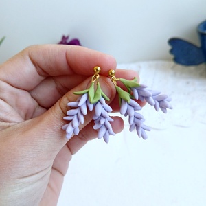 Cercei Lavender - bijuterii - cercei - cercei cu figurine - Artynos.ro