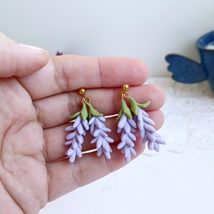 Cercei Lavender - bijuterii - cercei - cercei cu figurine - Artynos.ro