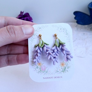 Cercei Lavender - bijuterii - cercei - cercei cu figurine - Artynos.ro