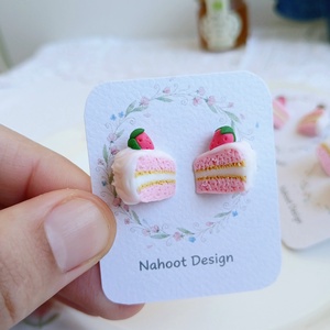 Cercei Strawberry Cake - bijuterii - cercei - cercei cu figurine - Artynos.ro