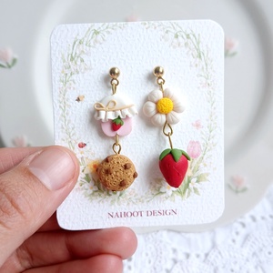 Cercei Strawberry - bijuterii - cercei - cercei cu figurine - Artynos.ro