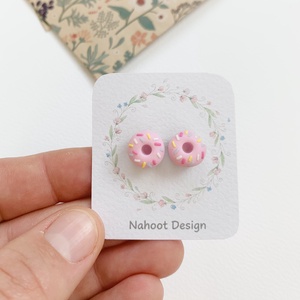 Cercei gogosele roz, Bijuterii, Cercei, Clipsuri, , ARTYNOS