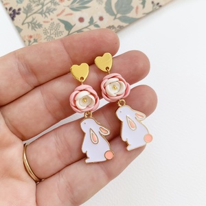 Cercei Iepurasi - bijuterii - cercei - clipsuri - Artynos.ro