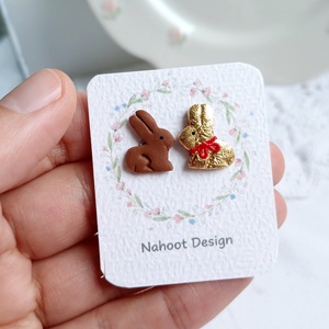 Cercei iepurași - bijuterii - cercei - cercei cu figurine - Artynos.ro