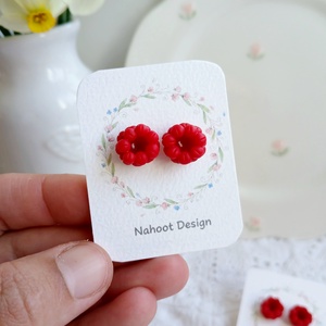 Cercei zmeurele - bijuterii - cercei - cercei cu figurine - Artynos.ro