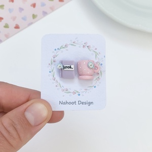 Cercei Cana si carte - bijuterii - cercei - clipsuri - Artynos.ro