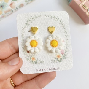 Cercei Miss Daisy - bijuterii - cercei - clipsuri - Artynos.ro