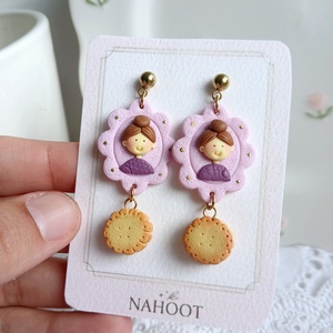 Cercei Biscuits - bijuterii - cercei - cercei cu figurine - Artynos.ro