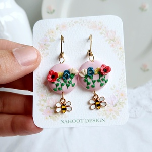 Cercei Flowers - bijuterii - cercei - cercei cu figurine - Artynos.ro
