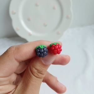 Cercei zmeura si mura - bijuterii - cercei - cercei cu figurine - Artynos.ro